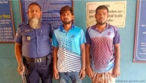 মেহেরপুরে নাশকতার পরিকল্পনার অভিযোগে ছাত্রদল ও স্বেচ্ছাসেবক দলের দুই নেতা গ্রেপ্তার